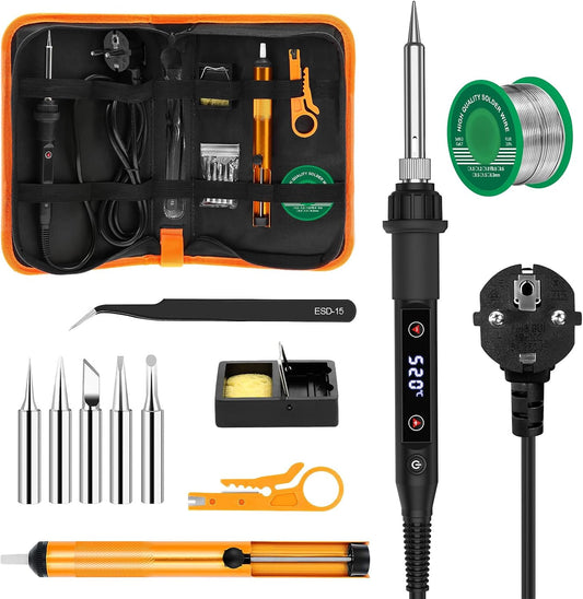 Edasion 80W Lötkolben Set mit Schnellaufheizung & Temperaturregelung