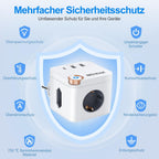 Beizkna 6-in-1 Steckdosenwürfel mit USB-C & USB-A
