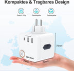 Beizkna 6-in-1 Steckdosenwürfel mit USB-C & USB-A