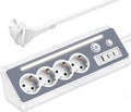 Darbony 8-in-1 Ecksteckdosenleiste mit USB-C & LED-Nachtlicht
