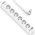 Beizkna 10-in-1 Steckdosenleiste mit USB-C, 3680W & 1,8 m Kabel