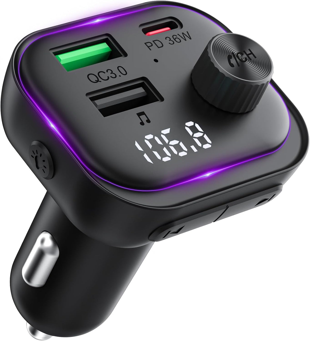 Bluetooth 5.3 FM-Transmitter mit 36W Schnellladen