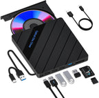 Beizkna 8-in-1 Externes DVD-Laufwerk mit USB-C & Kartenleser