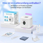 Beizkna Ultraschallreiniger für Zahnspangen & Zahnschienen, 50 kHz