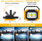Edasion 30W LED Arbeitsleuchte mit Akku, 2000 lm