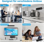 Darbony 14-in-1 Steckdosenleiste mit 4 USB & 2 m Kabel