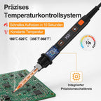Beizkna 80W Lötkolben Set mit LED-Temperaturanzeige & Schnellaufheizung