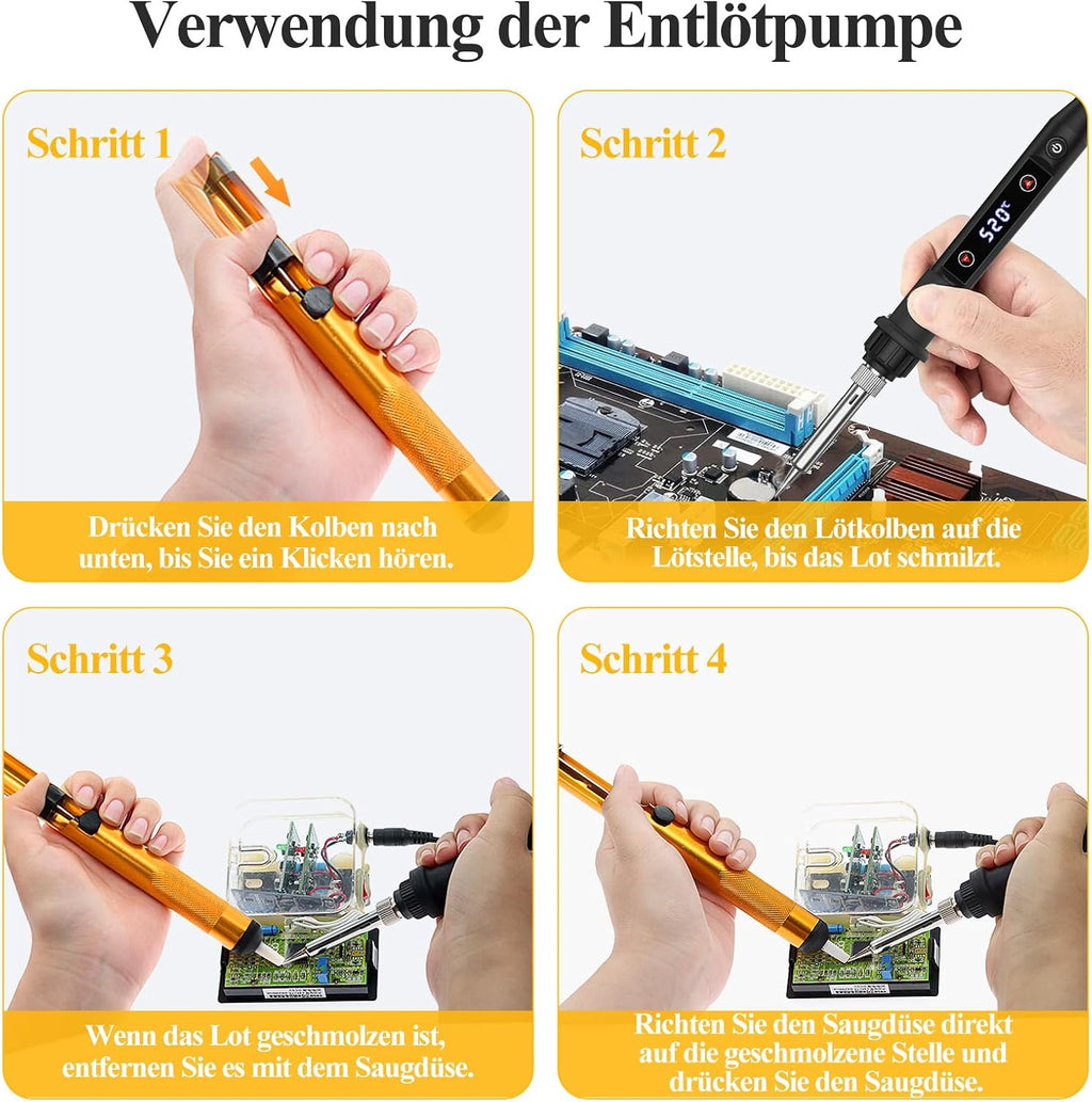 Edasion 80W Lötkolben Set mit Schnellaufheizung & Temperaturregelung