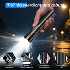 Edasion LED-Taschenlampe 50000 Lumen, USB-C, IP67
