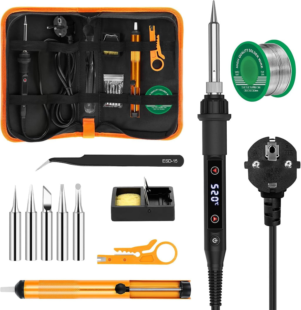 Edasion 80W Lötkolben Set mit Schnellaufheizung & Temperaturregelung