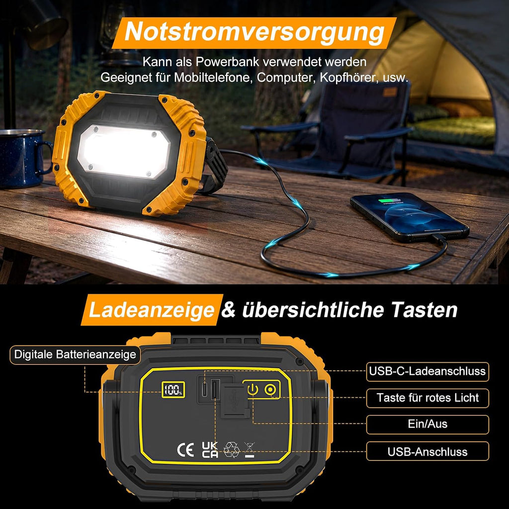 Darbony 30W LED Arbeitsleuchten 2er-Set, 2000 lm