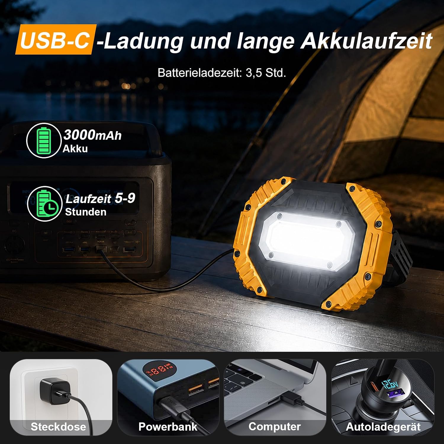 Darbony 30W LED Arbeitsleuchten 2er-Set, 2000 lm