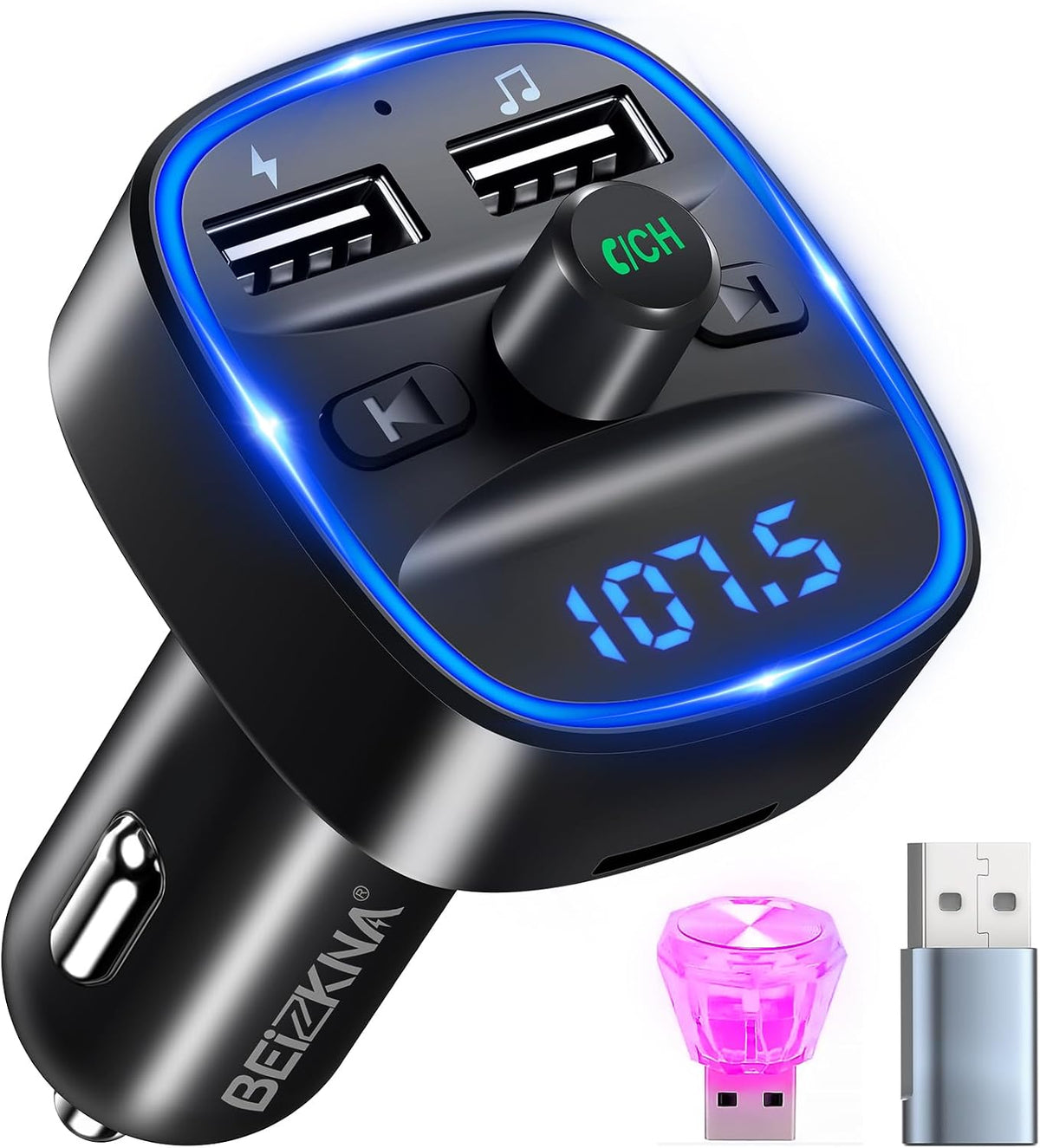 Beizkna DE50 Bluetooth 5.3 FM-Transmitter für Auto