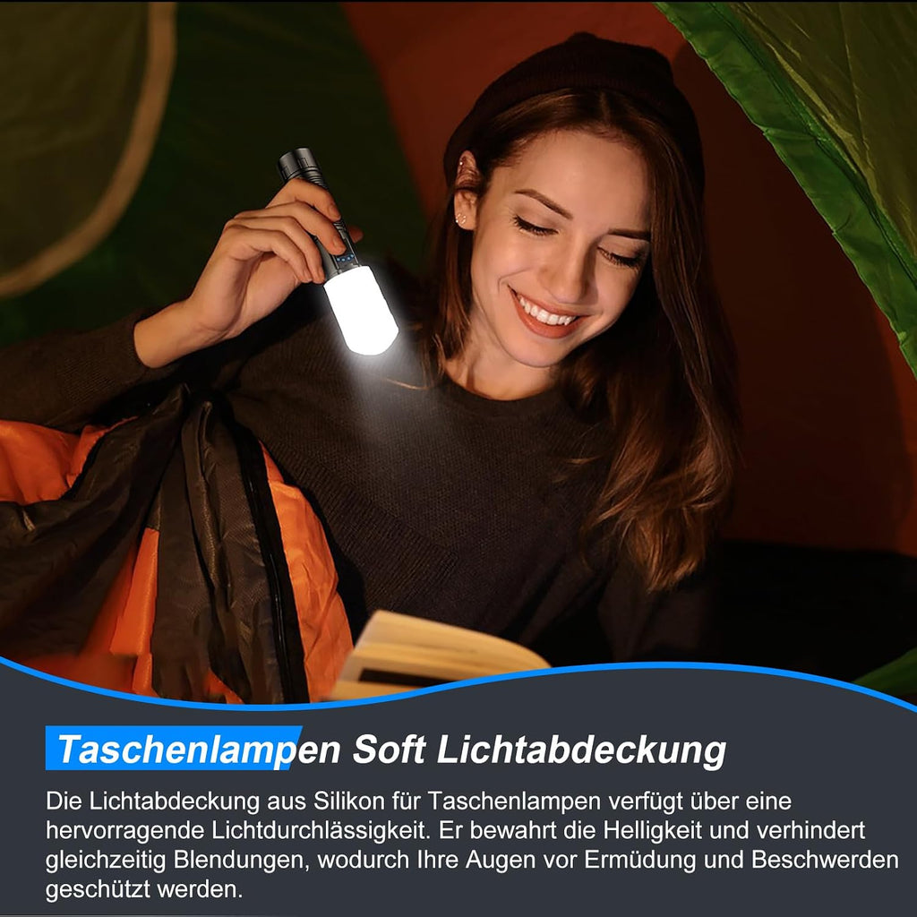 Edasion LED-Taschenlampe 50000 Lumen, USB-C, IP67