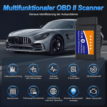 RICOKEY OBD2 Bluetooth Diagnoseadapter für Android & Windows
