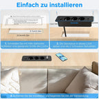 Darbony 7-in-1 Einbausteckdose mit USB-C PD & USB-A