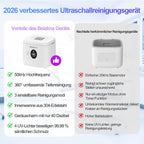 Beizkna Ultraschallreiniger für Zahnspangen & Zahnschienen, 50 kHz