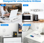 Darbony 8-in-1 Steckdosenleiste mit USB-C & 2 m Kabel