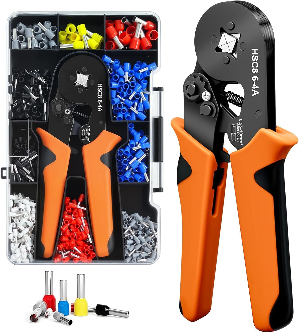 Beizkna Crimpzange Set mit 1250 Aderendhülsen