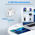 Beizkna 6-in-1 Steckdosenwürfel mit USB-C & USB-A