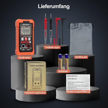 RICOKEY Smart Digital Multimeter mit Auto-Range & NCV-Funktion