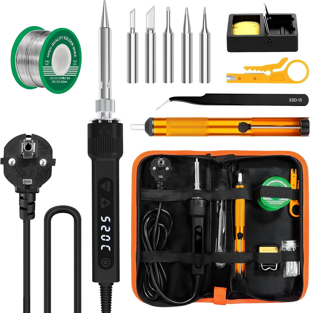 EROIZNY 120W Lötkolben Set mit Schnellaufheizung & Digitalanzeige
