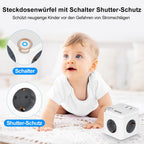 Beizkna 6-in-1 Steckdosenwürfel mit USB-C & 1,5 m Kabel