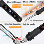 80W Adjustable Temperature Soldering Iron Kit