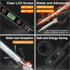 80W LCD Adjustable Temperature Soldering Iron Kit