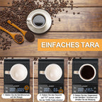 Edasion Präzisions-Kaffeewaage mit Timer, 0,1 g–3 kg