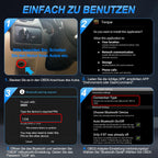 RICOKEY OBD2 Bluetooth Diagnoseadapter für Android & Windows