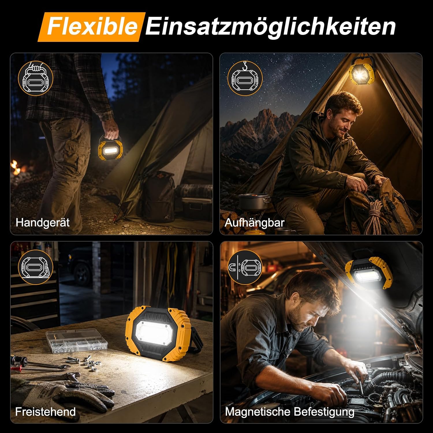Darbony 30W LED Arbeitsleuchten 2er-Set, 2000 lm