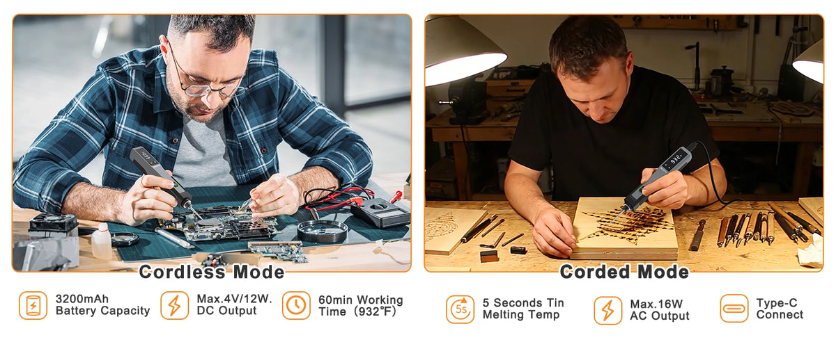 Compatible DC/AC Modes: Wired & Wireless Freedom