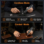 Wireless Soldering Iron Kit with LED Display, USB Charging & 14 Tips