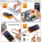 2000 Counts Digital Multimeter with Backlit LCD Display