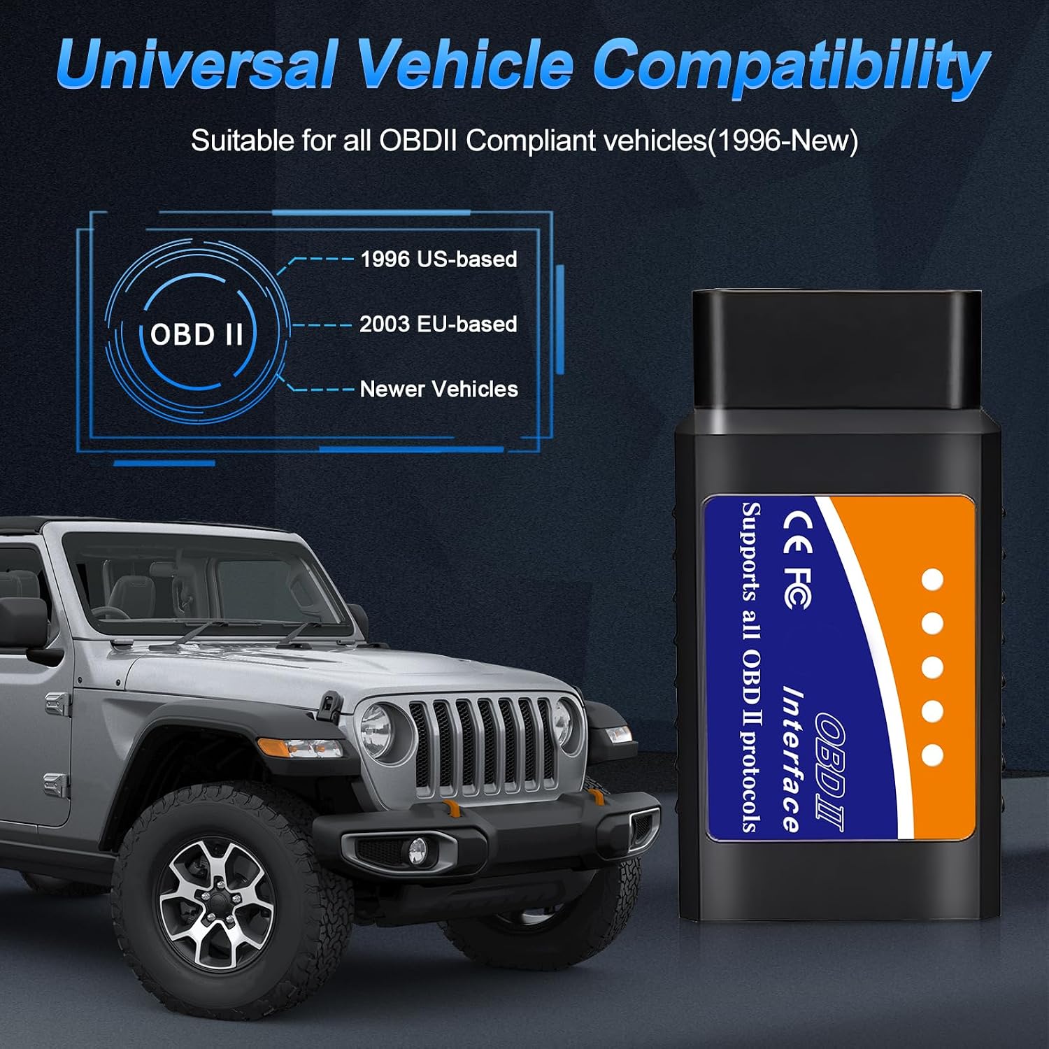 OBD2 Bluetooth Car Scanner with iOS Android Diagnostic Tool
