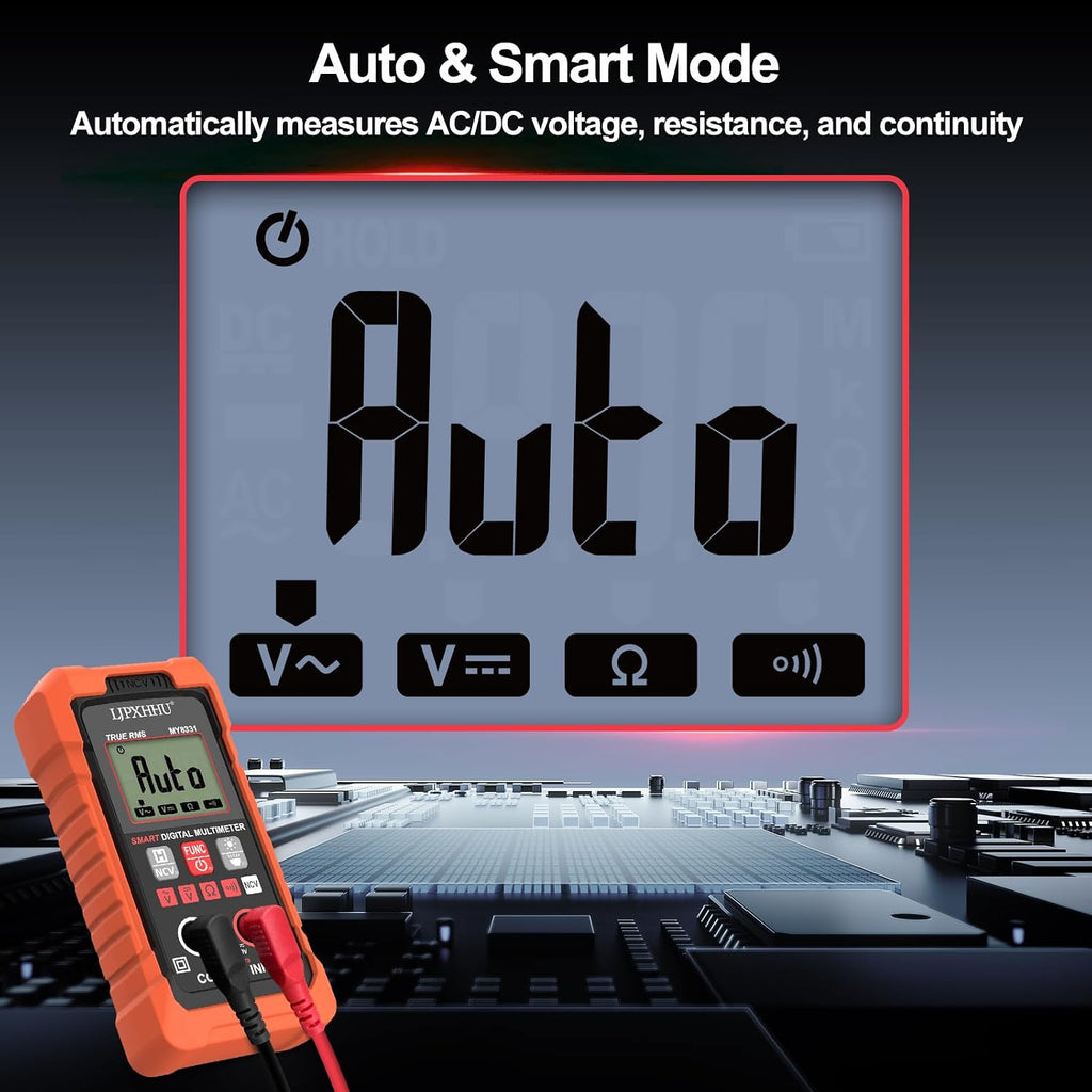 4000 Counts True RMS Digital Multimeter with Auto-Ranging & NCV
