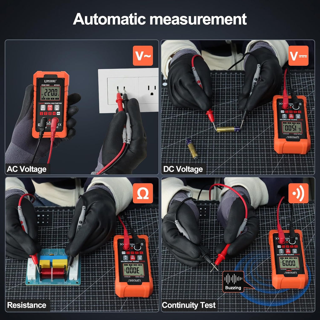 4000 Counts True RMS Digital Multimeter with Auto-Ranging & NCV