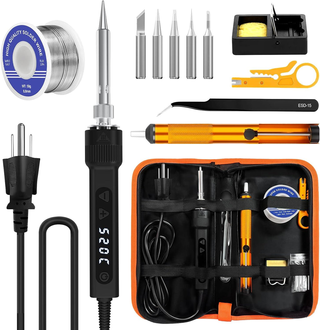 120W Fast Heating Adjustable Temperature Soldering Iron Kit