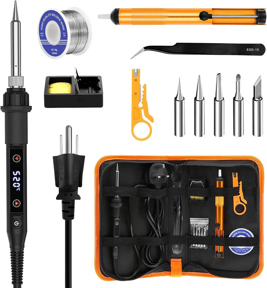 80W Adjustable Temperature Soldering Iron Kit
