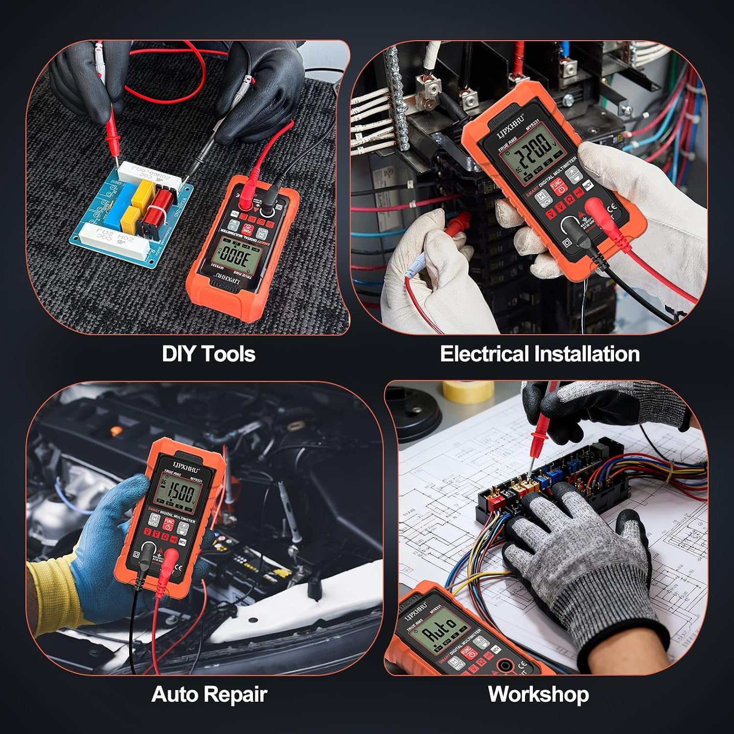 4000 Counts True RMS Digital Multimeter with Auto-Ranging & NCV