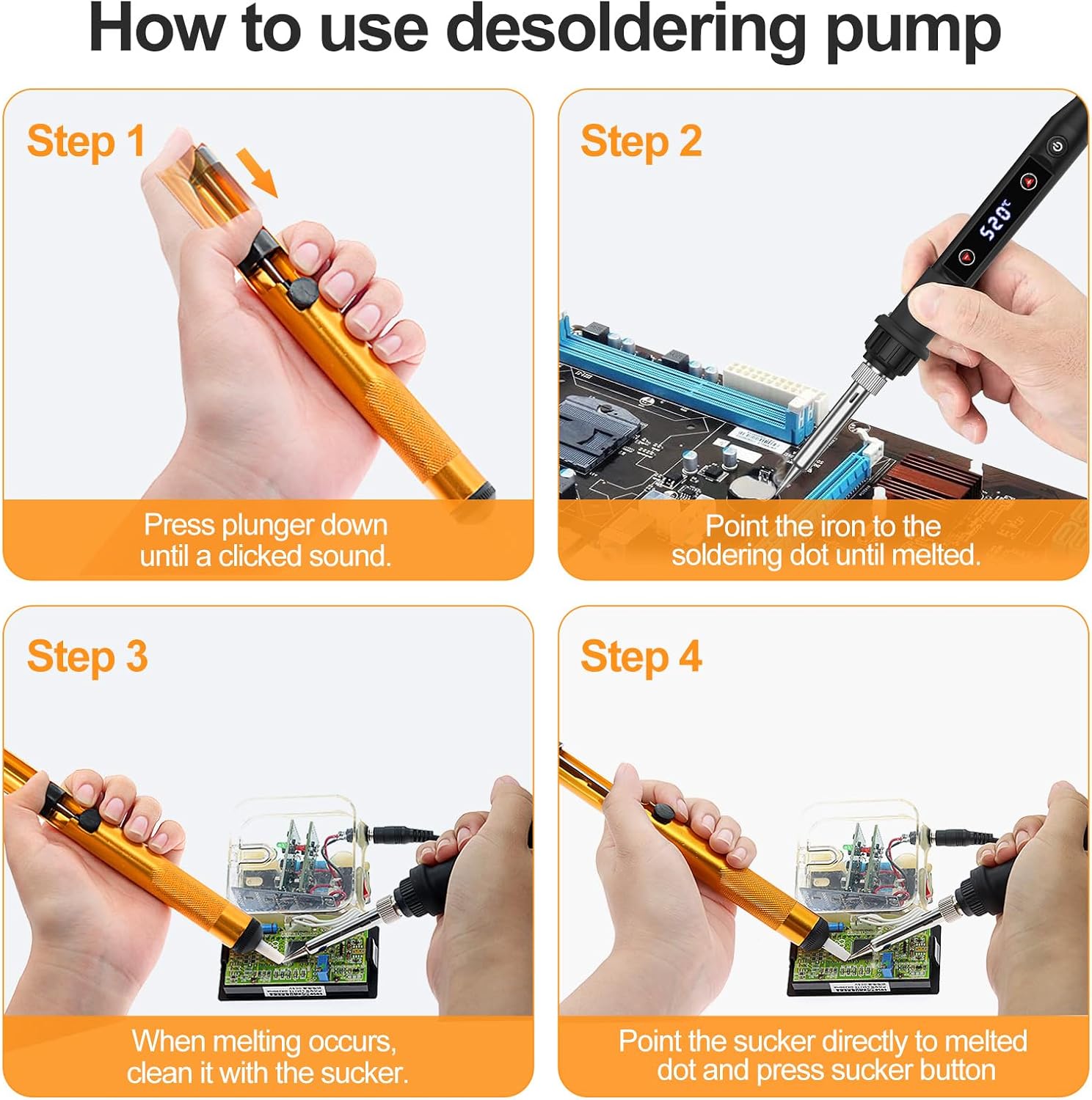 80W Adjustable Temperature Soldering Iron Kit