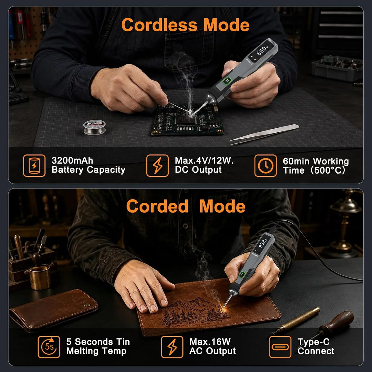 Cordless Soldering Iron Kit