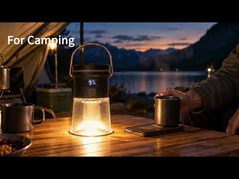 LED Camping Lantern Rechargeable Super Bright 1000LM Portable Battery Light